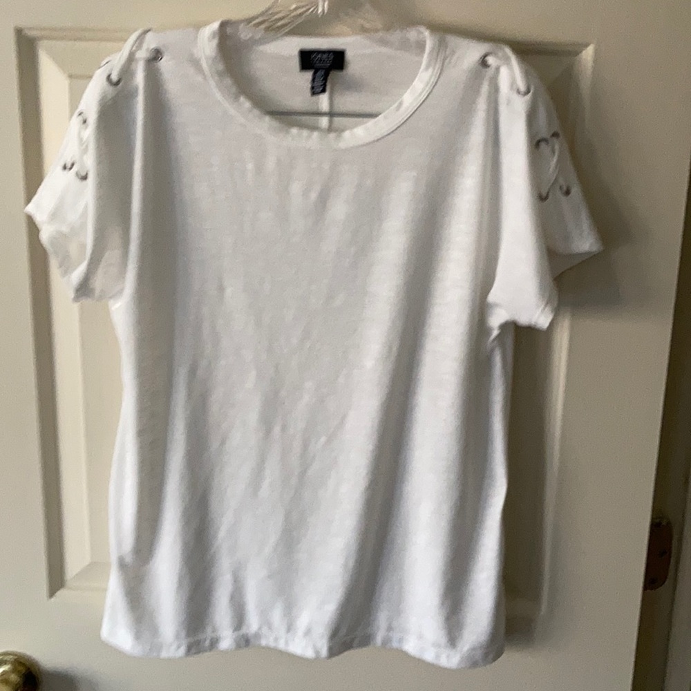 Jones NewYork Signature white Medium Top Blouse